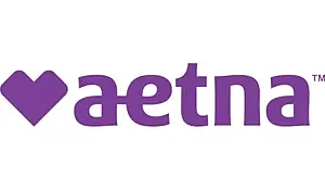 Aetna logo in purple color scheme.