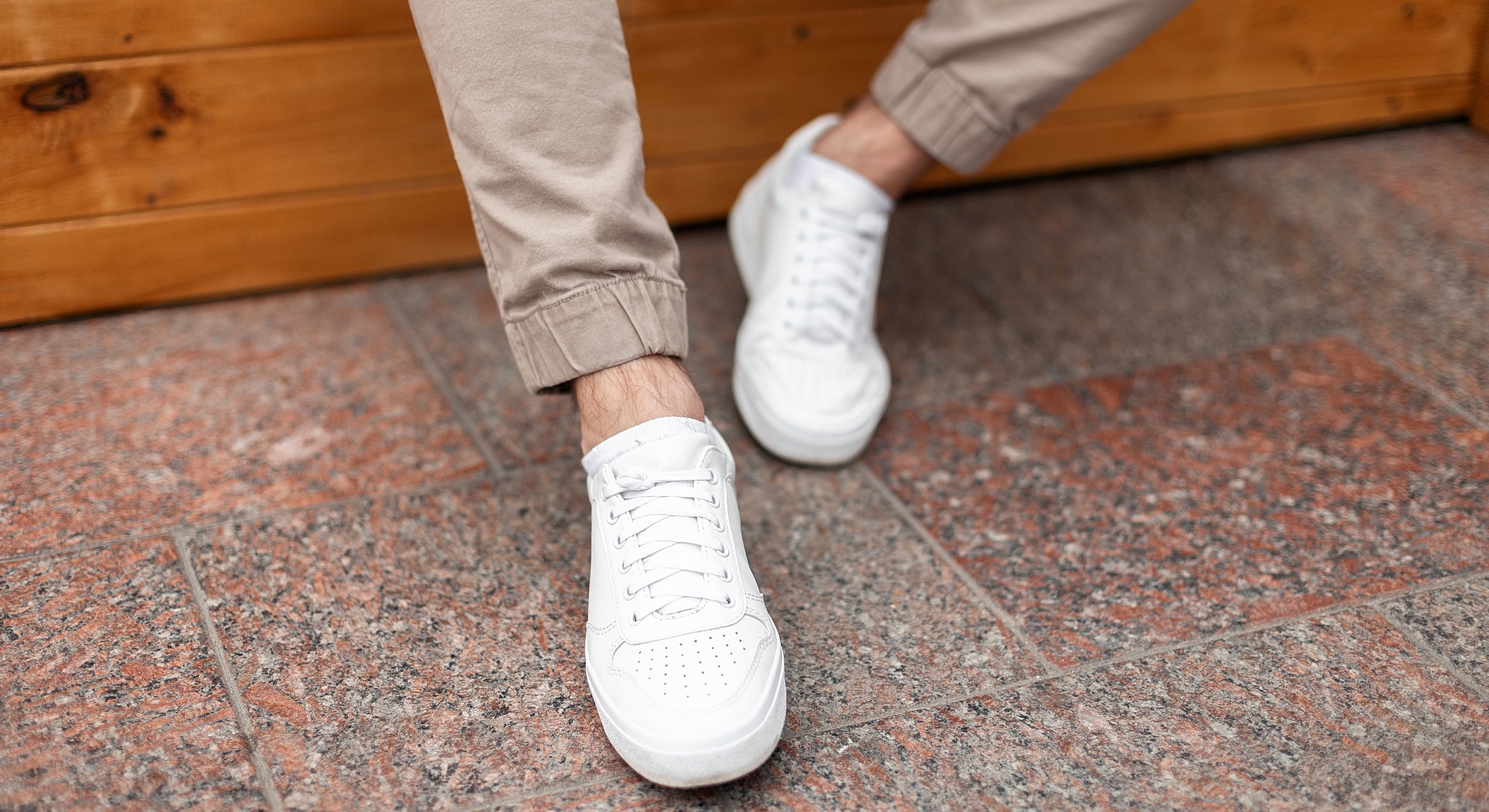 Elegant high heels with a stylish outfit.